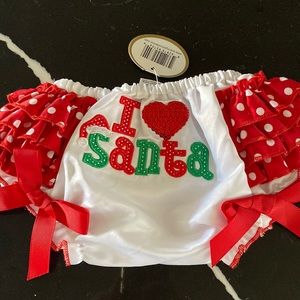 Christmas baby bloomers